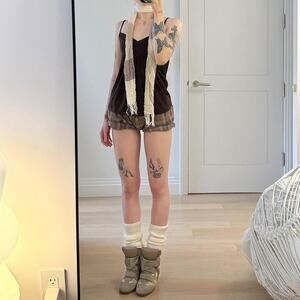 Japanese brand brown babydoll camisole